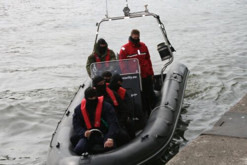 Ćwiczenia Maritime Safety & Security na łodzi szkoleniowej